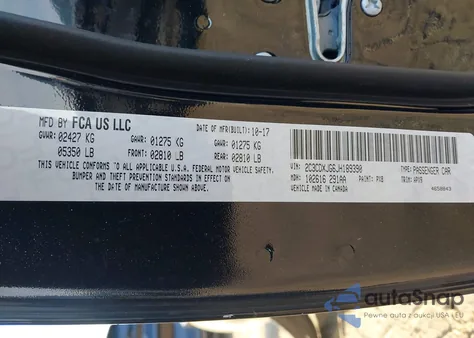 2018 Dodge Charger Gt Awd from USA, damaged, VIN 2C3CDXJG6JH189390